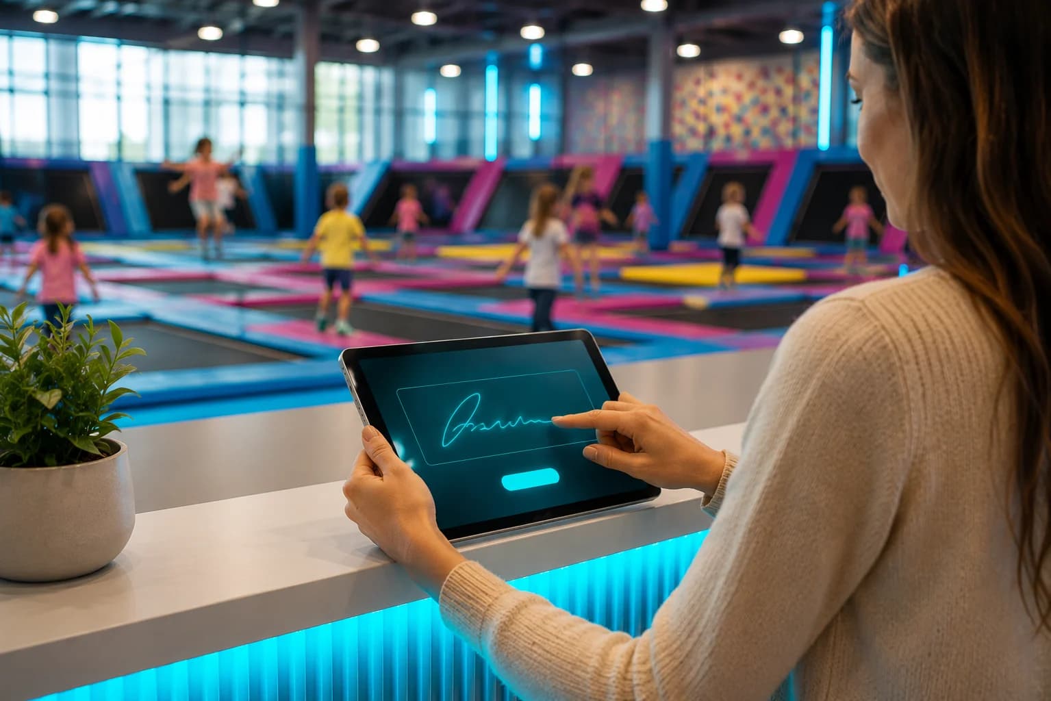 Elektroniczna zgoda rodzicielska w parku trampolin — Zyko.pl