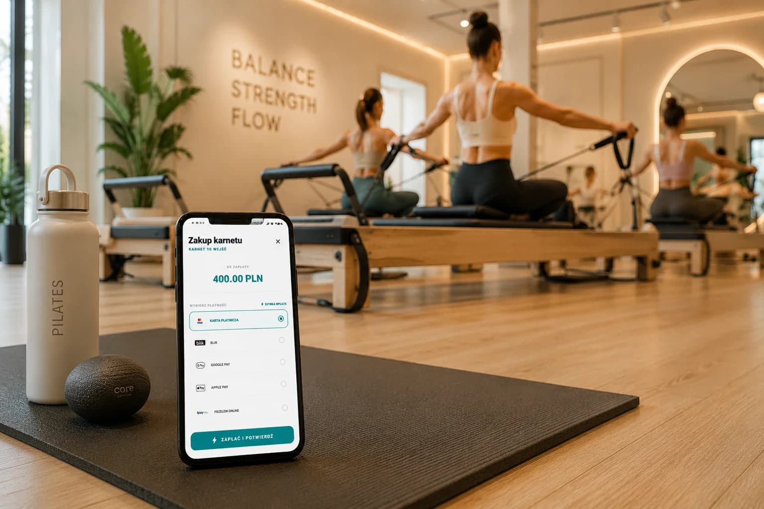 System rezerwacji studio pilates — Zyko.pl